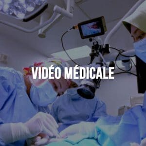 Captation vidéo d'une opération chirurgicale au bloc opératoire
